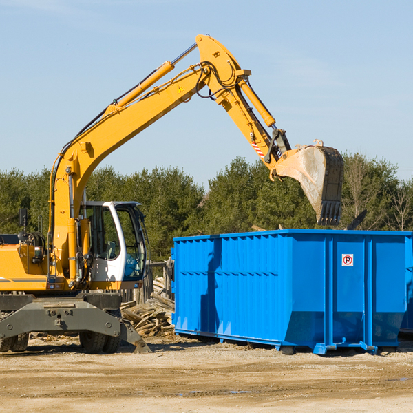 what happens if the residential dumpster is damaged or stolen during rental in Franklin Town